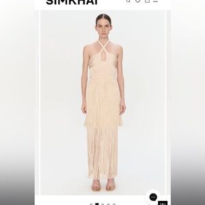 SIMKHAI Baldwin Dress | Champagne - NEW
